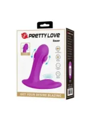 Pretty Love - Massaggiatore Prostatico Ricaricabile Bauer 12 Modalit€ Viola - HIGH TECH - Succhia Clitoride | erosidea.com