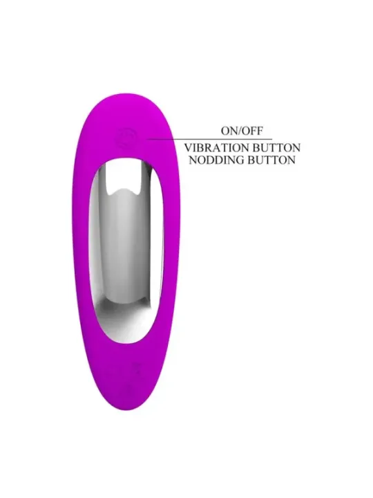 Pretty Love - Massaggiatore Prostatico Ricaricabile Bauer 12 Modalit€ Viola - HIGH TECH - Succhia Clitoride | erosidea.com
