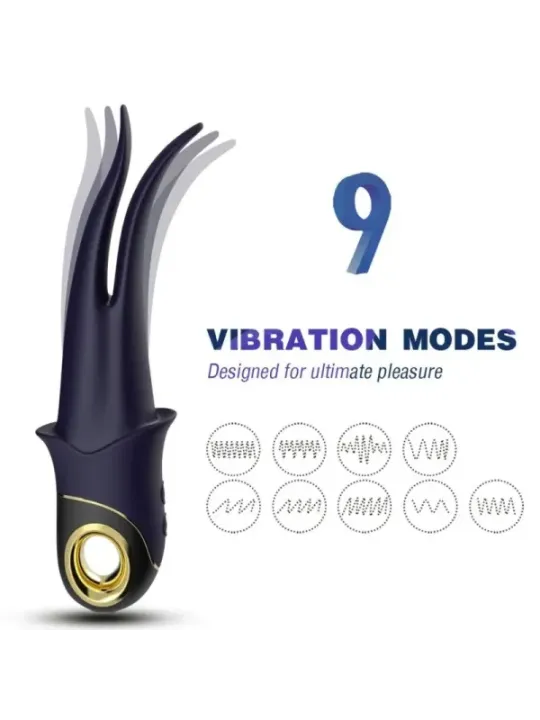Armony - Vibratore Ombra Doppia Testa Teasing Blu - ARMONY VIBRATORS - Succhia Clitoride | erosidea.com