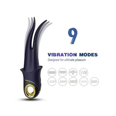 Armony - Vibratore Ombra Doppia Testa Teasing Blu - ARMONY VIBRATORS - Succhia Clitoride | erosidea.com