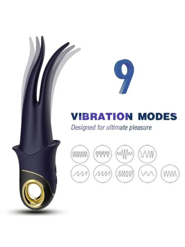 Armony - Vibratore Ombra Doppia Testa Teasing Blu - ARMONY VIBRATORS - Succhia Clitoride | erosidea.com