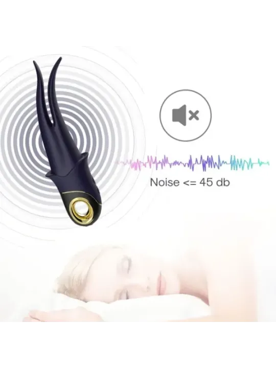 Armony - Vibratore Ombra Doppia Testa Teasing Blu - ARMONY VIBRATORS - Succhia Clitoride | erosidea.com