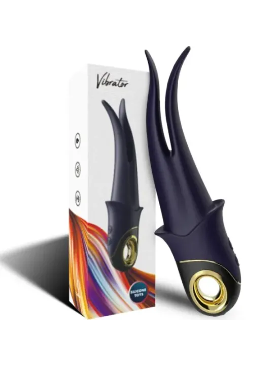Armony - Vibratore Ombra Doppia Testa Teasing Blu - ARMONY VIBRATORS - Succhia Clitoride | erosidea.com