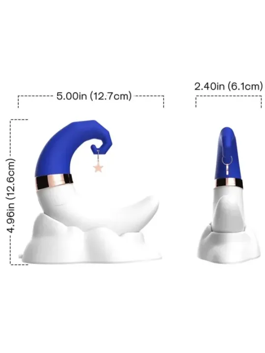 Armony - Sweetmoon Clitoride E Aspirazione Punto G Blu - ARMONY STIMULATORS - Succhia Clitoride | erosidea.com