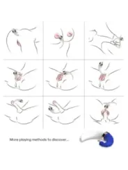 Armony - Sweetmoon Clitoride E Aspirazione Punto G Blu - ARMONY STIMULATORS - Succhia Clitoride | erosidea.com