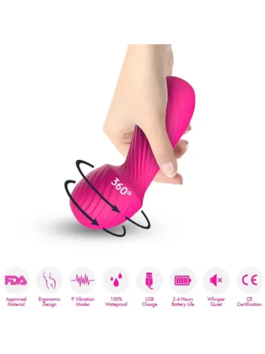 Armony - Massaggiatore Dazzle E Vibratore Piccolo Fucsia - ARMONY MASSAGERS - Succhia Clitoride | erosidea.com