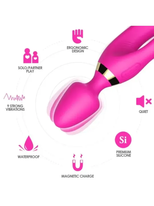 Armony - Massaggiatore E Vibratore Rabbit Fucsia - ARMONY MASSAGERS - Succhia Clitoride | erosidea.com