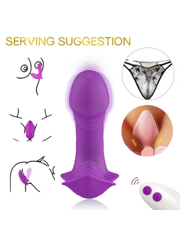 Armony - Vibratore Fischietto Introducibile Telecomando Viola - ARMONY WEARABLES - Succhia Clitoride | erosidea.com