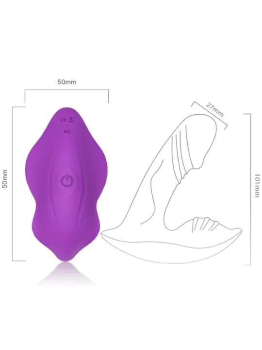 Armony - Vibratore Fischietto Introducibile Telecomando Viola - ARMONY WEARABLES - Succhia Clitoride | erosidea.com