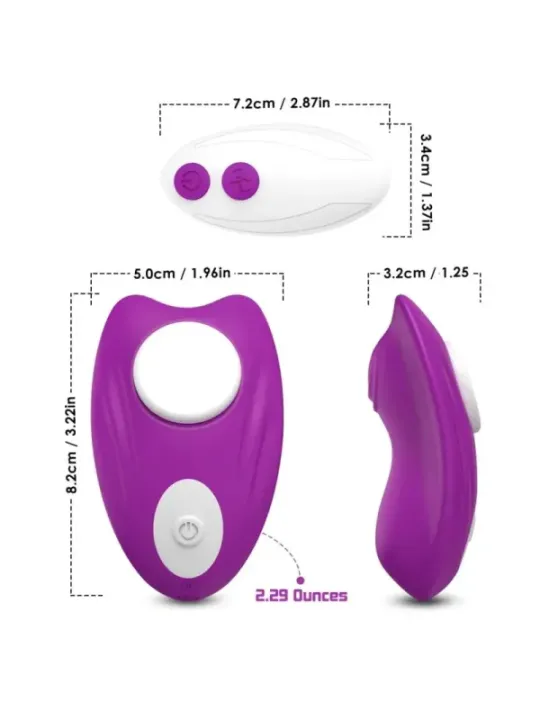 Armony - Mutandina Indossabile Con Vibratore Telecomando Viola - ARMONY WEARABLES - Succhia Clitoride | erosidea.com