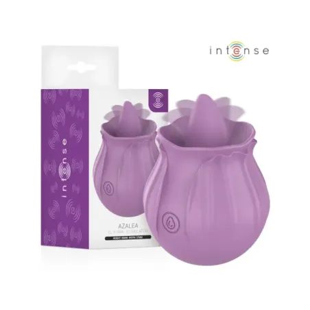Intense - Azalea Fiore Stimolazione Del Clitoride Con 10 Vibrazioni Viola - INTENSE HIGH TECH - Succhia Clitoride | erosidea.com