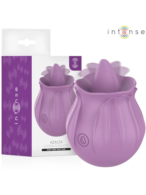 Intense - Azalea Fiore Stimolazione Del Clitoride Con 10 Vibrazioni Viola - INTENSE HIGH TECH - Succhia Clitoride | erosidea.com