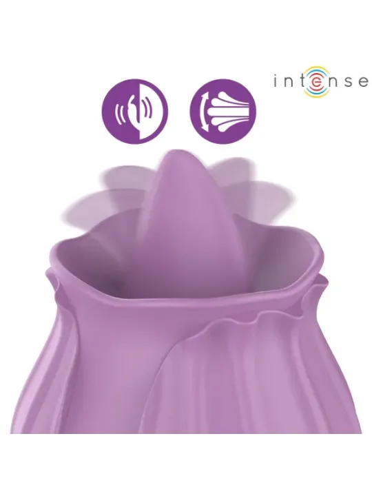 Intense - Azalea Fiore Stimolazione Del Clitoride Con 10 Vibrazioni Viola - INTENSE HIGH TECH - Succhia Clitoride | erosidea.com