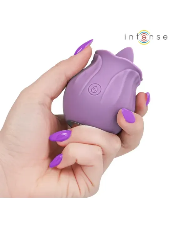 Intense - Azalea Fiore Stimolazione Del Clitoride Con 10 Vibrazioni Viola - INTENSE HIGH TECH - Succhia Clitoride | erosidea.com