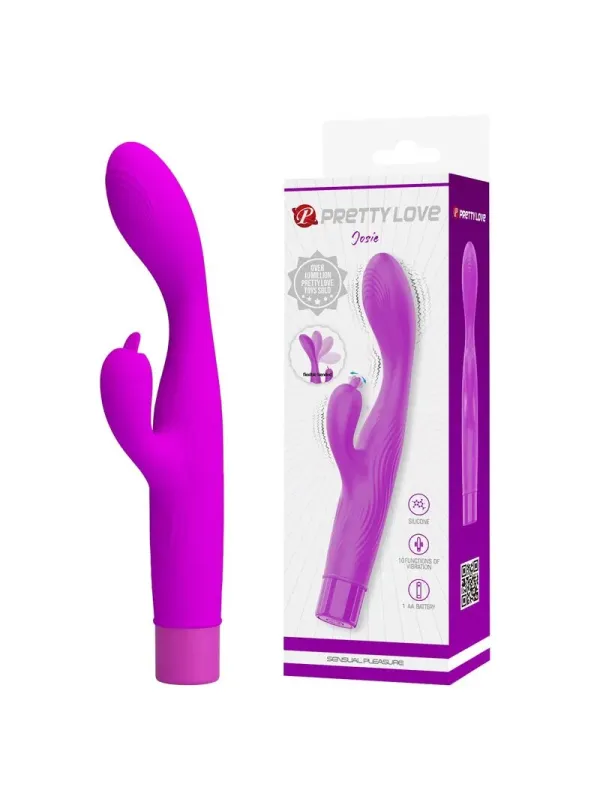 Pretty Love - Jene Vibratore A Doppia Stimolazione Del Punto G E Del Clitoride Viola - HIGH TECH - Succhia Clitoride | erosidea.com
