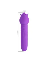 Pretty Love - Vibratore Ricaricabile Dannell Per Stimolazione Orale E Clitoridea Viola - HIGH TECH - Succhia Clitoride | erosidea.com
