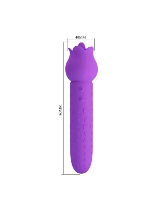 Pretty Love - Vibratore Ricaricabile Dannell Per Stimolazione Orale E Clitoridea Viola - HIGH TECH - Succhia Clitoride | erosidea.com
