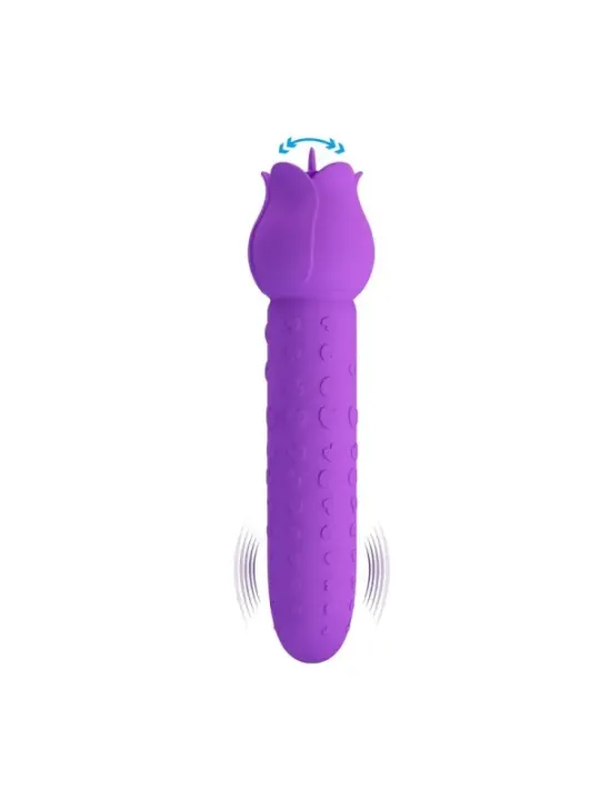 Pretty Love - Vibratore Ricaricabile Dannell Per Stimolazione Orale E Clitoridea Viola - HIGH TECH - Succhia Clitoride | erosidea.com