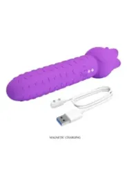 Pretty Love - Vibratore Ricaricabile Dannell Per Stimolazione Orale E Clitoridea Viola - HIGH TECH - Succhia Clitoride | erosidea.com