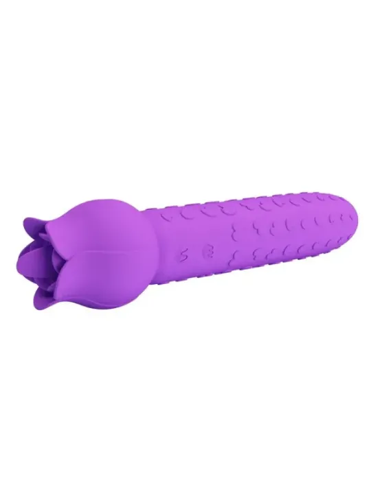 Pretty Love - Vibratore Ricaricabile Dannell Per Stimolazione Orale E Clitoridea Viola - HIGH TECH - Succhia Clitoride | erosidea.com
