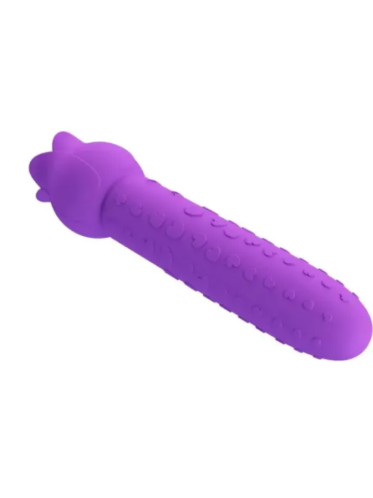 Pretty Love - Vibratore Ricaricabile Dannell Per Stimolazione Orale E Clitoridea Viola - HIGH TECH - Succhia Clitoride | erosidea.com