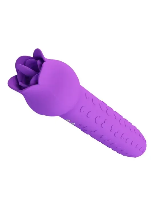 Pretty Love - Vibratore Ricaricabile Dannell Per Stimolazione Orale E Clitoridea Viola - HIGH TECH - Succhia Clitoride | erosidea.com