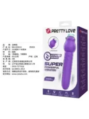 Pretty Love - Vibratore Ricaricabile Dannell Per Stimolazione Orale E Clitoridea Viola - HIGH TECH - Succhia Clitoride | erosidea.com
