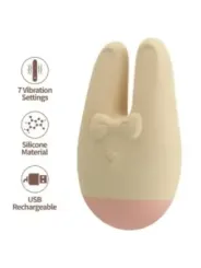 Romance - Stimolatore Esterno Bunny Con 7 Modalità Di Vibrazione color Crema - ROMANCE - Succhia Clitoride | erosidea.com