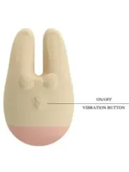 Romance - Stimolatore Esterno Bunny Con 7 Modalità Di Vibrazione color Crema - ROMANCE - Succhia Clitoride | erosidea.com