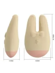 Romance - Stimolatore Esterno Bunny Con 7 Modalità Di Vibrazione color Crema - ROMANCE - Succhia Clitoride | erosidea.com