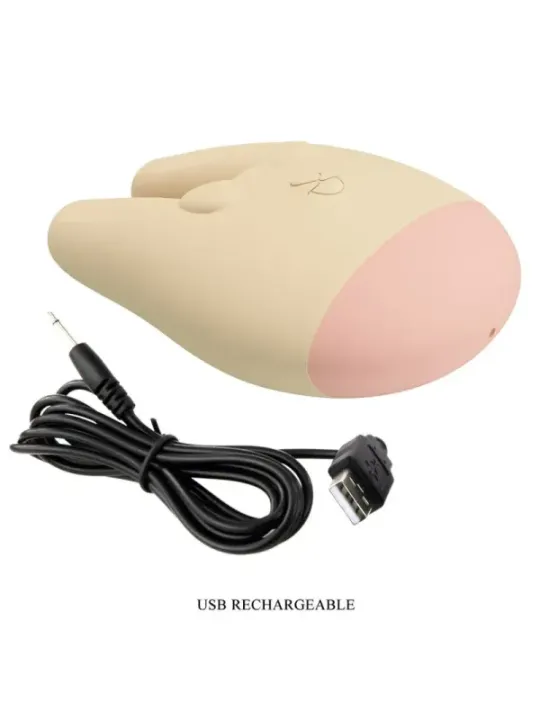 Romance - Stimolatore Esterno Bunny Con 7 Modalità Di Vibrazione color Crema - ROMANCE - Succhia Clitoride | erosidea.com