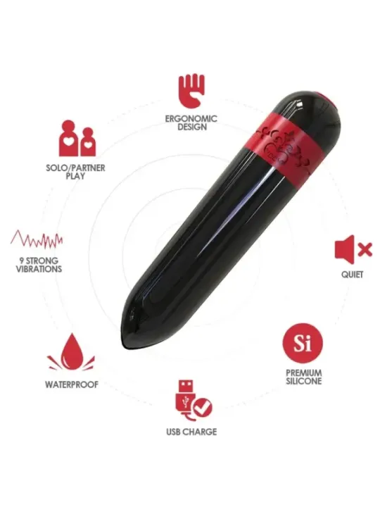 Armony - Proiettile Vibratore Rocket Nero - ARMONY STIMULATORS - Plug e Catene Anali | erosidea.com