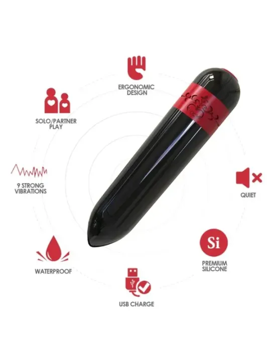 Armony - Rocket Vibratore Bullet Telecomando Nero - ARMONY STIMULATORS - Vibratori Mini | erosidea.com