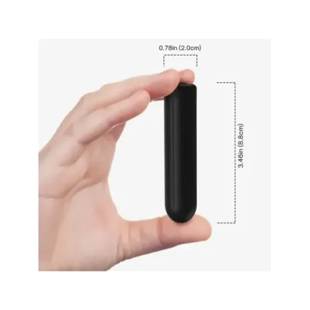 Armony - Proiettile Vibratore Testata Nera 2 Cm X 8.8 Cm - ARMONY STIMULATORS - Plug e Catene Anali | erosidea.com