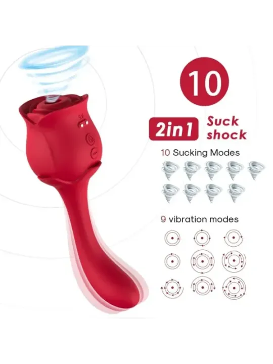 Armony - Roselover Clitoride Aspiratore E Stimolatore Rosso - ARMONY STIMULATORS - Vibratori | erosidea.com