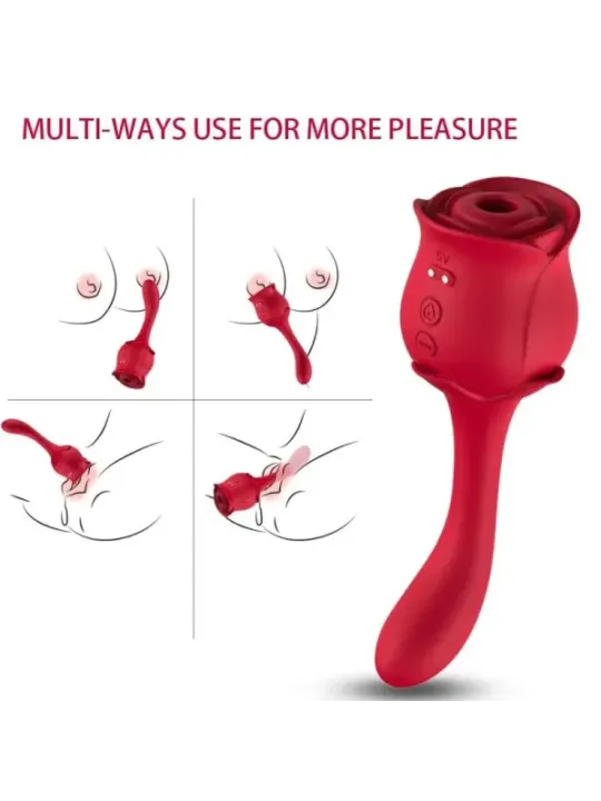 Armony - Roselover Clitoride Aspiratore E Stimolatore Rosso - ARMONY STIMULATORS - Vibratori | erosidea.com