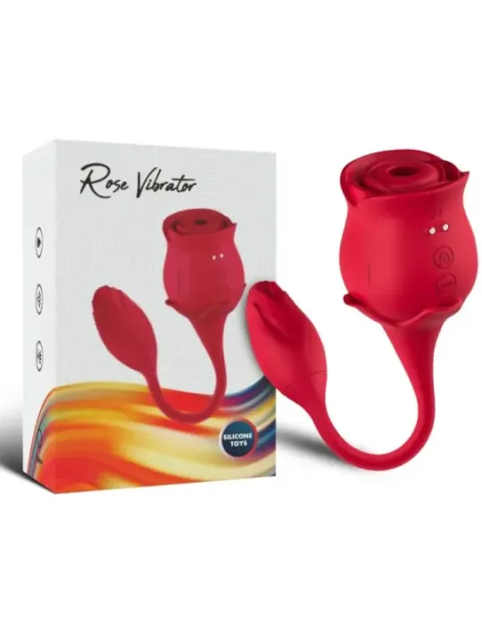 Armony - Vibratore E Succhiatore Clitoride Rosa 10 Modalit€ Rosso - ARMONY STIMULATORS - Vibratori | erosidea.com