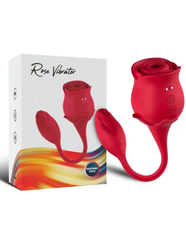 Armony - Vibratore E Succhiatore Clitoride Rosa 10 Modalit€ Rosso - ARMONY STIMULATORS - Vibratori | erosidea.com