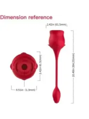 Armony - Vibratore E Succhiatore Clitoride Rosa 10 Modalit€ Rosso - ARMONY STIMULATORS - Vibratori | erosidea.com