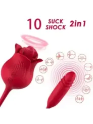 Armony - Clitorite Vibrante Leccata Di Rosa E Vibratore Rosso - ARMONY STIMULATORS - Vibratori | erosidea.com