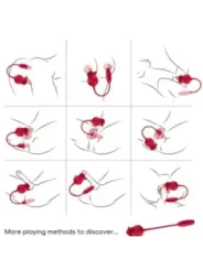Armony - Clitorite Vibrante Leccata Di Rosa E Vibratore Rosso - ARMONY STIMULATORS - Vibratori | erosidea.com