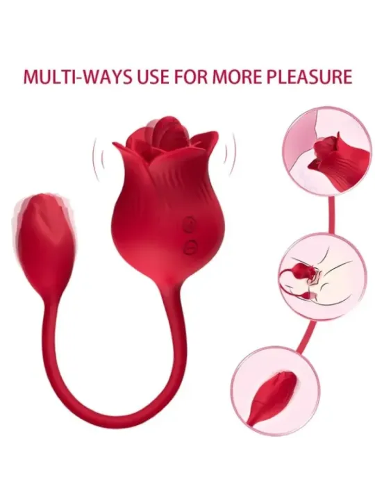 Armony - Vibratore Rosa Con Cola Rosso - ARMONY STIMULATORS - Vibratori | erosidea.com
