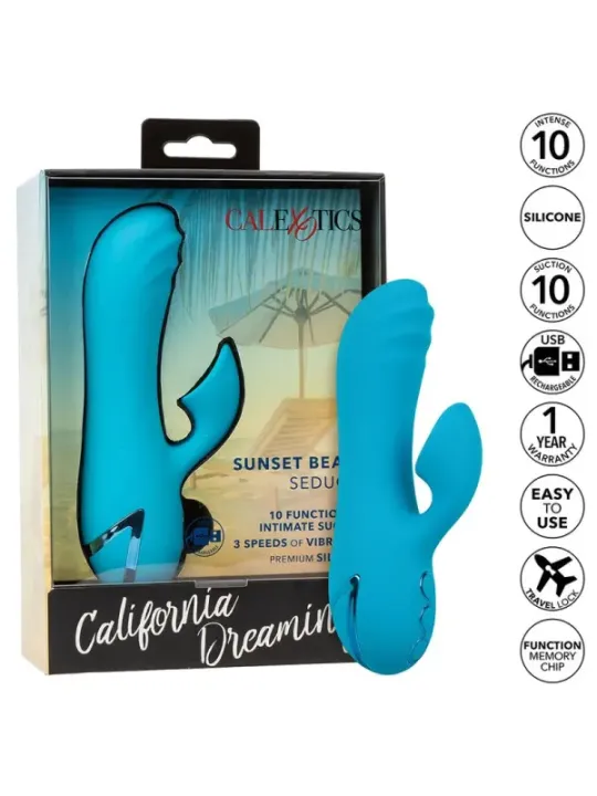 Calexotics - Sunset Beach Seducer Vibratore E Stimolatore 10 Funzioni Blu - CALEXOTICS - Vibratori | erosidea.com