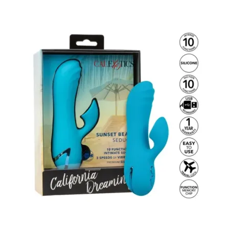 Calexotics - Sunset Beach Seducer Vibratore E Stimolatore 10 Funzioni Blu - CALEXOTICS - Vibratori | erosidea.com