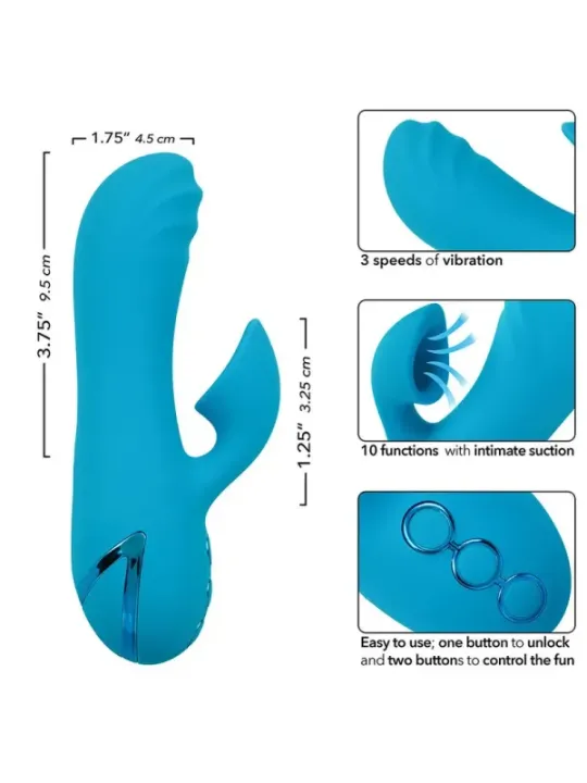 Calexotics - Sunset Beach Seducer Vibratore E Stimolatore 10 Funzioni Blu - CALEXOTICS - Vibratori | erosidea.com