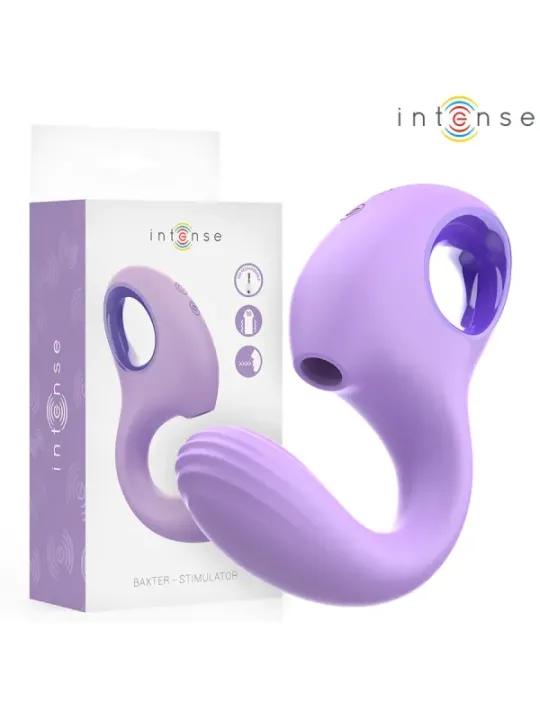 Intense - Vibratore E Stimolatore Baxter Lilla - INTENSE HIGH TECH - Succhia Clitoride | erosidea.com