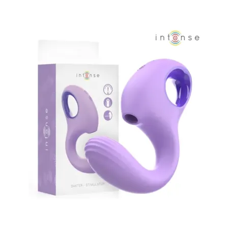 Intense - Vibratore E Stimolatore Baxter Lilla - INTENSE HIGH TECH - Succhia Clitoride | erosidea.com