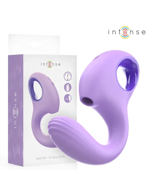 Intense - Vibratore E Stimolatore Baxter Lilla - INTENSE HIGH TECH - Succhia Clitoride | erosidea.com