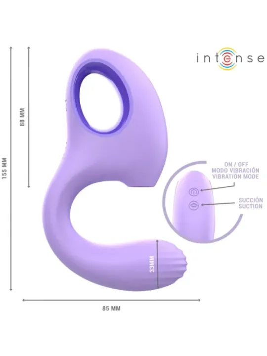 Intense - Vibratore E Stimolatore Baxter Lilla - INTENSE HIGH TECH - Succhia Clitoride | erosidea.com