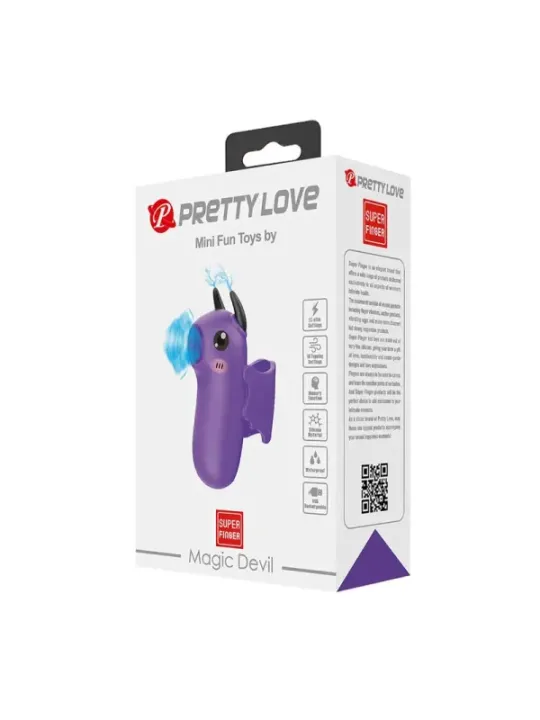 Pretty Love - Magic Devil - Stimolatore Da Dito Ricaricabile Viola - FUN TOYS - Vibratori | erosidea.com